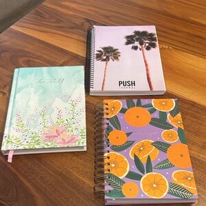 Set of 3 Notebooks, Journals, Progress Notebooks